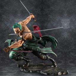 Roronoa Zoro Três Lâminas Figura Anime, Estátua de Manga Sa-máximo, Coleção Action Figure, Modelo de Brinquedo para Criança, 1 PC, 10cm, Em Stock - Image 3