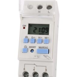 1pc ahc30a/ahc30b 40a 7 dias trilho din lcd semanal programável interruptor de temporizador eletrônico 1no1nc 220vac 12v24vdc 18on/off relé de tempo - Image 4