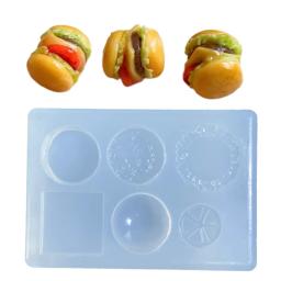 Lanches forma animal, molde para artesanato, resina epóxi, molde para bolo, comida flexível, molde para brinquedos - Image 1