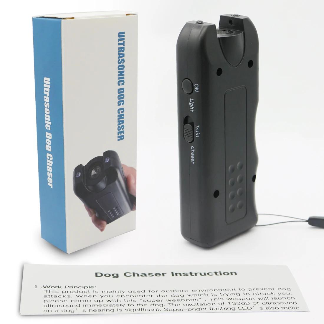 Portátil ultra-sônico anti-latido repelente para animais de estimação, dispositivo de treinamento do cão, ao ar livre dissuasor caçador, LED para repelir cães e gatos - Image 1