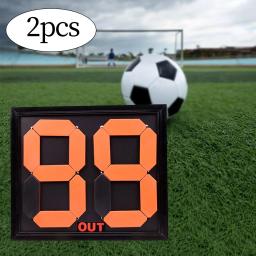 Substituição Digital Board para Futebol e Futebol, Árbitro Número Cartões, 2 PCs - Image 2