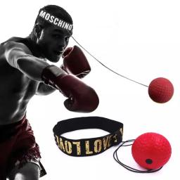 Cabeça montada Boxe Speed Ball, PU Punch Ball, Mão Eye Reaction, Home Sandbag, Equipamentos de Fitness, MMA Sanda Formação - Image 1