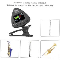 Instrumentos de sopro Tuner, Suporta Mic e Clip-On, ajuste modos para saxofone, clarinete, trompete flauta, ET 3000W - Image 4