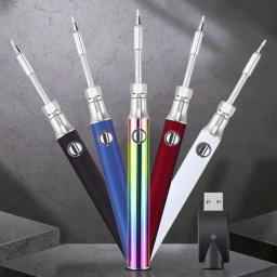 Mini Kit de Ferro de Solda com Carregador USB, 510 Roscas, 350 mAh, 650 mAh, 1100mAh, Caneta Smart Power, Dispositivos de Calor, Soldagem Eletrônica, Ferramentas de Reparação - Image 5
