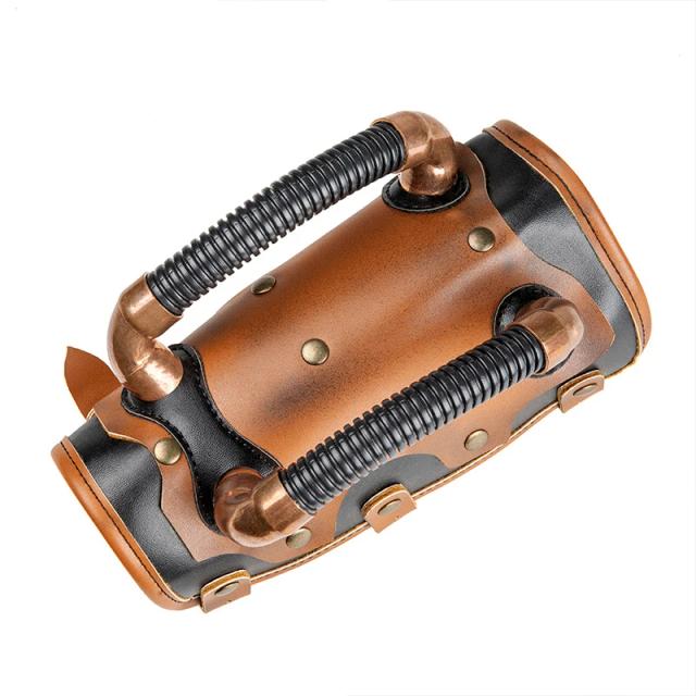 Armadura Medieval Vintage: Braçadeira Steampunk em Couro PU para Cosplay de Guerreiro