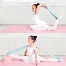 8 faixa segmentada de treinamento de dança, cinto de alongamento para balé, dança, ginástica, pilates, yoga, exercício, faixa de resistência elástica - Image 3