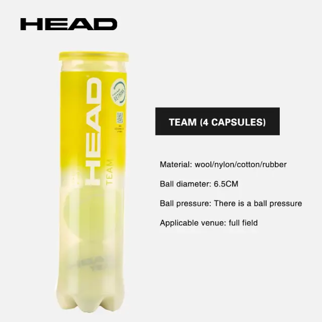 Cabeça de bola de tênis profissional - Conjunto de 4 peças para treinamento de alta velocidade e resistência à pressão