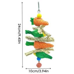 Pássaro brinquedos pendurado brinquedo gaiola de pássaro acessórios pássaro corda poleiro para conure cockatiel budgies pequeno a médio pássaros periquito brinquedo - Image 6