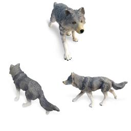 Simulação floresta selvagem animal lobo modelo grande lobo mau lobo branco figuras de ação cognitivo brinquedo crianças aprendizagem educacional presente - Image 4