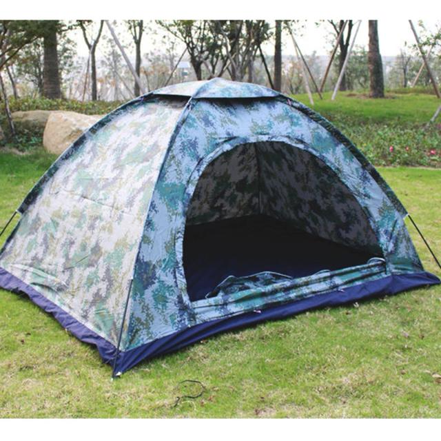 Tarp Camuflado à Prova d'Água para 2 Pessoas - Tenda para Camping com Ventilação e Acessórios para Aventura Outdoor