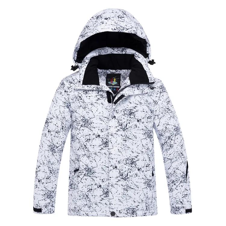 Fato de neve impermeável para homens e mulheres, roupas de snowboard, calças de esqui, roupas esportivas ao ar livre, traje de inverno 30 quente - Image 1