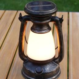 Lâmpada portátil solar retro LED de bronze Luzes de acampamento ao ar livre USB portátil recarregável tenda de emergência luz de cavalo atmosfera - Image 1