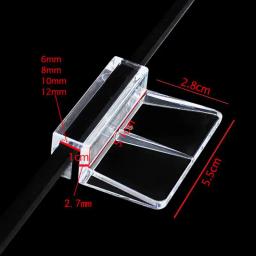 Aquário Acrílico Clipes para Fish Tank, Tampa De Vidro Multifuncional, Suporte De Suporte, 4 Pcs/Bag - Image 3