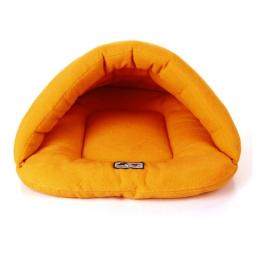 Velo polar macio camas para cães de estimação inverno quente animais de estimação esteira aquecida pequeno canil do cão casa para filhote de cachorro gatos saco de dormir ninho camas caverna - Image 6