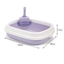 Portátil semi-fechado Cat Litter Box, Sandbox removível, Bedpan gatinho, pequenos animais, Pet Container, acessórios - Image 6