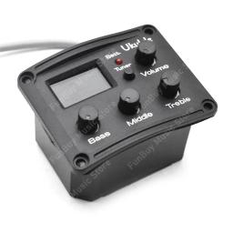 Ukulele Tuner System com Display LCD, Tuner, Pickup Preamp, Tuner, Guitar EQ Equalizer, 3-Band Havaí, Drop Shipping - Image 3