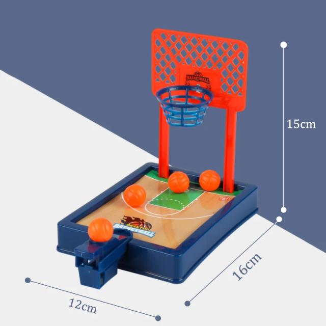 Máquina de Tiro de Basquete de Dedo Mini Jogo de Mesa Interativo