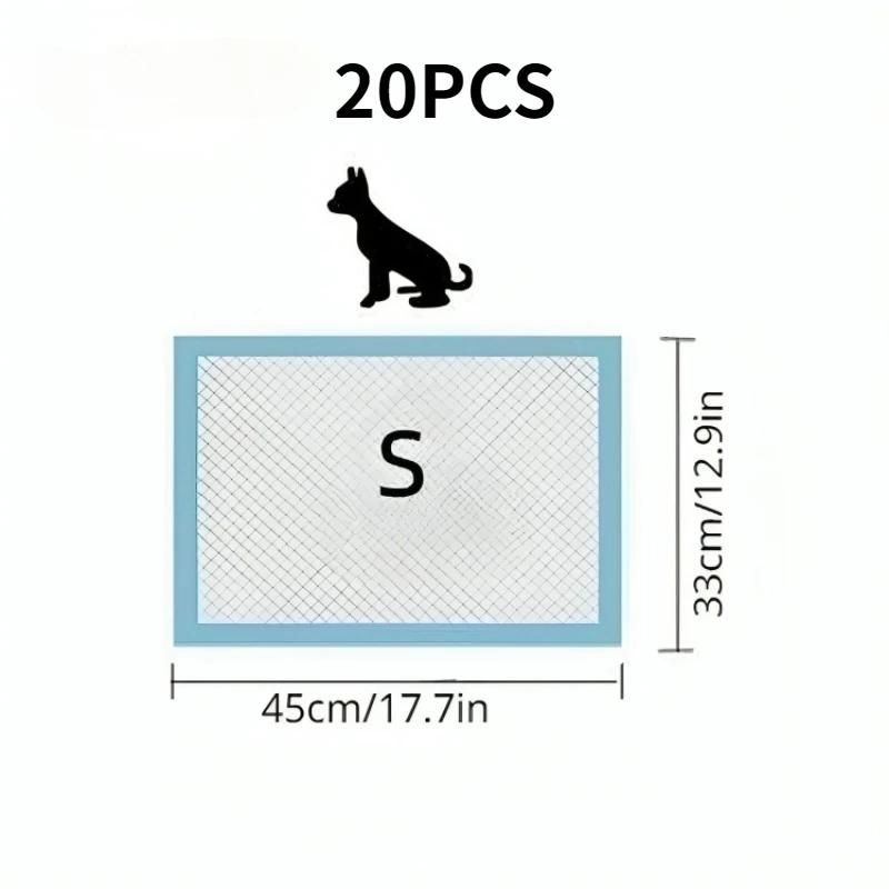 Fraldas descartáveis para cães e gatos, esteira de urina, treinamento do filhote, superfície absorvente de secagem rápida, limpeza desodorante, Pet Shop, 20 PCs, 50 PCs, 100PCs - Image 1