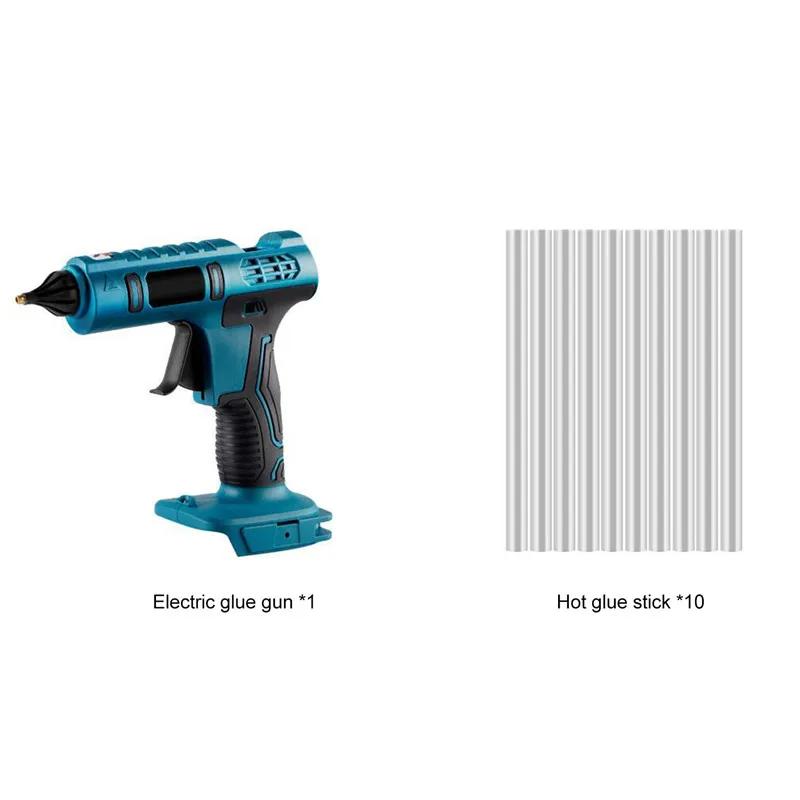 Cordless elétrica Hot Melt pistola de cola, cola em bastão, soldagem Hot Air Gun, Home Artesanato DIY, Makita bateria 18V, 11mm, 100W - Image 1