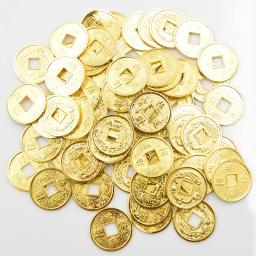 Novo 10/30 pçs 14mm/20mm ouro chinês antigo feng shui sorte moeda boa fortuna dragões antigo dinheiro da riqueza para o presente da coleção - Image 2