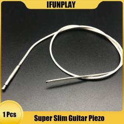 Transdutor de guitarra acústica super fino, captador piezo sob sela, cabo sintonizador para guitarra, pré-amplificador, peças eq - Image 1