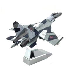 1/100 sukhoi SU-35 modelo de avião de metal com expositor collectibles avião quarto decoração menino presente - Image 6