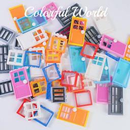 DIY MOC Building Blocks Brinquedos, Janelas e Portas, Tijolos Clássicos, Cidade, Amigos, Peças da Casa, Presente de Aniversário, 25Pcs - Image 3