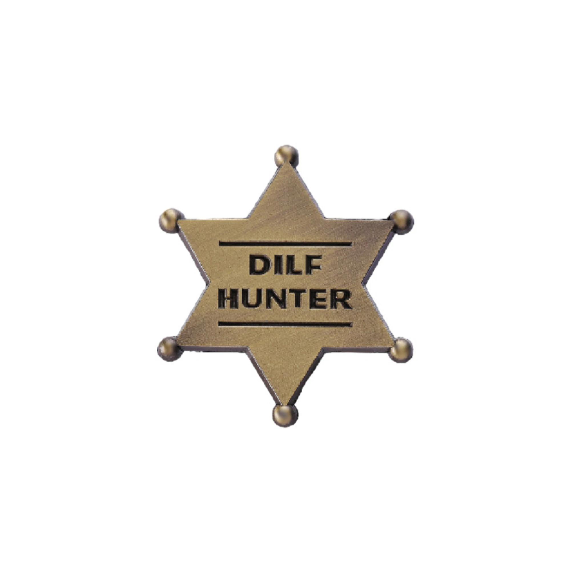 Honra Medalha Comemorativa Peito, Estrela Hexagonal, Criativo Sheriff Metal Badge, Acessórios Personalizados, Novo Produto - Image 1