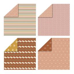 BOHO Estilo Dupla Face Impressão Cardstock, Scrapbooking Background, Pacote De Papel Modelado, 24 Folhas de 12x12 Polegadas - Image 5