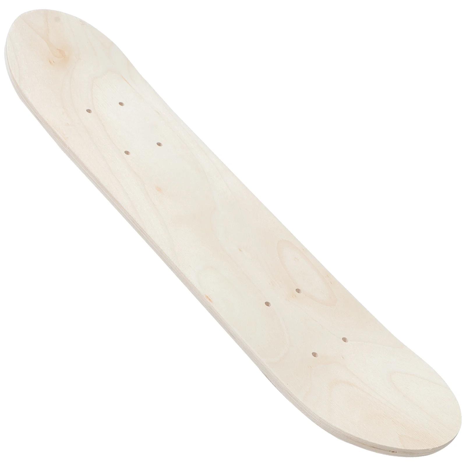 Baralho de skate em branco dupla face diy lona para jardim de infância inacabado desenho rolo brinquedo acessórios esportivos - Image 1