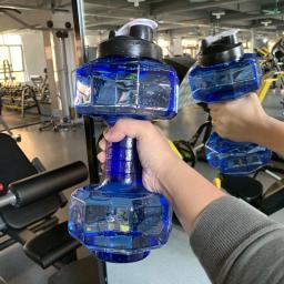 Garrafa de água em forma de haltere, Garrafa Esportiva, Chaleira Interior e Exterior, Acessórios de Fitness e Ciclismo, 500 ml, 2600ml - Image 1