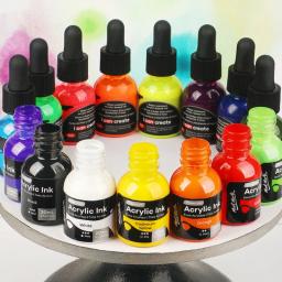 Conjunto de tinta de propileno líquido impermeável, secagem rápida, arte sem desbotamento, grafite DIY artesanal, pigmento aquarela, 6 12, 20ml - Image 1