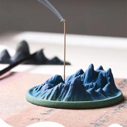 Molde de silicone para concreto criativo montanha e rio forma queimador de incenso doméstico jesmonite inserção decoração molde - Image 4