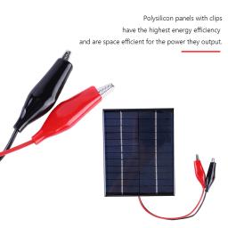 Painel solar 5w 12v acampamento caminhada à prova dportable água ao ar livre portátil célula power bank bateria carregador solar para o telefone móvel bateria de carregamento - Image 6