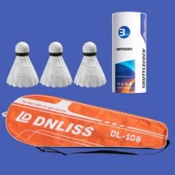 Raquetes De Badminton Profissional Set 2Pcs Raquete De Badminton 2 Jogador Leve Durável Badminton Racquet Set com Saco De Armazenamento - Image 2