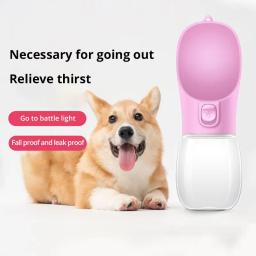 Pet Travel Water Bottle Garrafa de água para cães grandes pequenos Bowl Outdoor Walking Puppy Cat Drinking Bowl Dog Supplie - Image 1