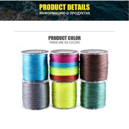 2023 diominate multicolorido x9 pe linha 9 fios tece trançado 500m/547yds super forte linha de pesca 15lb-100lb - Image 2