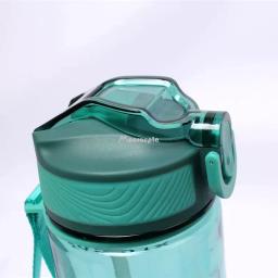 800ml garrafa de água esportiva com canudo para acampamento caminhadas ao ar livre plástico transparente bpa livre garrafa para homens drinkware - Image 4