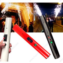Mão fria pyro atirador reutilizável fogos de artifício palco fonte sistema de ignição festa de casamento noiva noivado grande casal entrada - Image 2