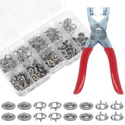 Metal Snap Buttons Anéis com Alicatador, Press Tool Kit para Costura de Roupas, 50 Conjuntos - Image 1