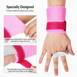 4 pçs ginástica apertos de mão tiras de treino de levantamento de peso ginástica palma protetor de pulso faixas de apoio sweatbands equipamentos - Image 3