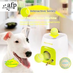 Lançador de bolas de tênis para cães Chase Automatic Toys Máquina de recompensa alimentar Alimentador inteligente Jogando Mmachine, Pet Ball Thrower - Image 1