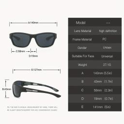 Óculos de sol envoltórios polarizados, 2 peças, para homens e mulheres, pesca, proteção uv, perfeito para esportes ao ar livre, viagens, direção - Image 4