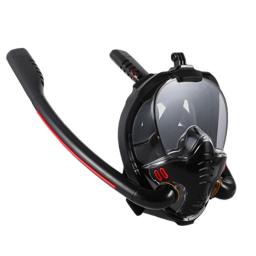Tubo duplo Silicone Snorkeling Máscara, Full Dry Mergulho Máscara, Adultos Óculos de Natação, Auto-contido, Subaquática Respirável - Image 1