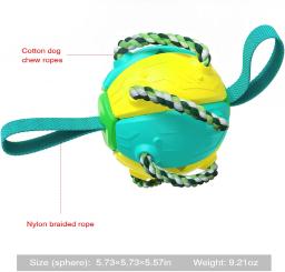 Four Seasons Universal Outdoor Fun Pet Dog Training Frisbee, Metamorfose Bola, interativo, mastigação, dente moagem brinquedo, Novo - Image 6