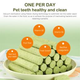 Molares de Moagem de Dentes Naturais, Grama De Gato, Pet Snacks, Limpeza De Dentes, Varas Para Mais De 3 Meses De Gatos, 6Pcs por Saco - Image 3