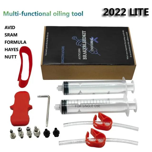Kit de Sangramento de Óleo para Freios de Bicicleta - Ferramentas Compatíveis com Shimano, SRAM, Avid e Magura para Reparo de Freios Hidráulicos MTB e Estrada