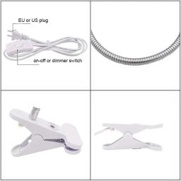 Ajustável Gooseneck Aquário Tanque Lâmpadas De Aquecimento, Lâmpada De Halogênio Incluída, Lâmpada De Calor De Réptil, Tartaruga Lizard Snake Terrarium, 50W - Image 5