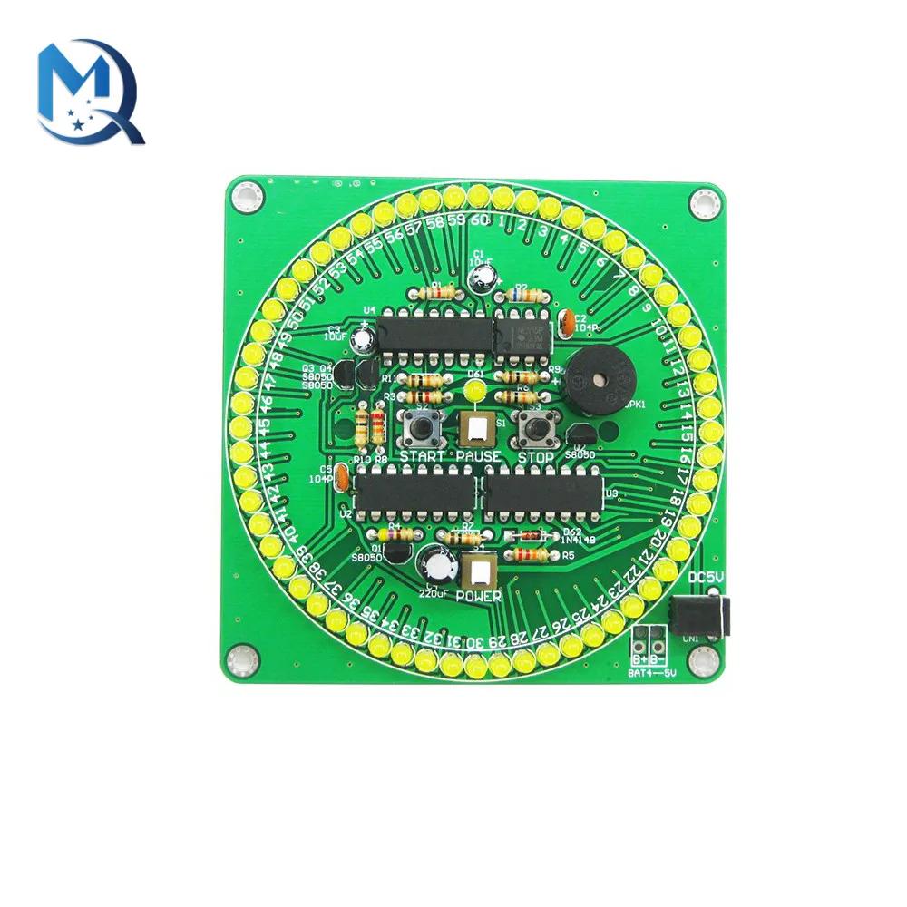 60 segundo temporizador de contagem regressiva diy kit vermelho inteligente sincronismo alarme eletrônico peças e componentes eletronicos eletrônico diy - Image 1