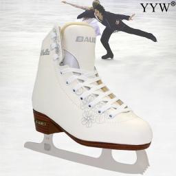 Sapatos de patinação no gelo para crianças, patins ao ar livre, tênis infantil juvenil com lâmina de gelo, quente e espesso, inverno - Image 1